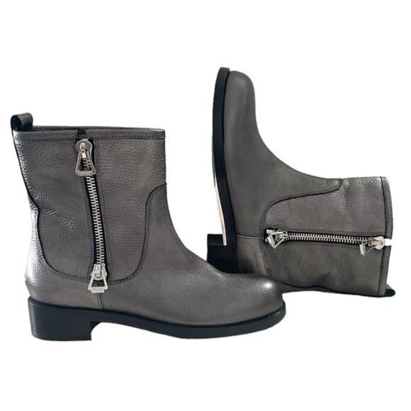 Jimmy Choo Leather Motorcycle Boots - Picture 10 of 10